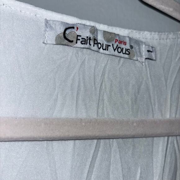 C’Fait Pour Vous Paris Abstract Layered Asymmetrical Dress Size 1 EU France - Picture 3 of 14